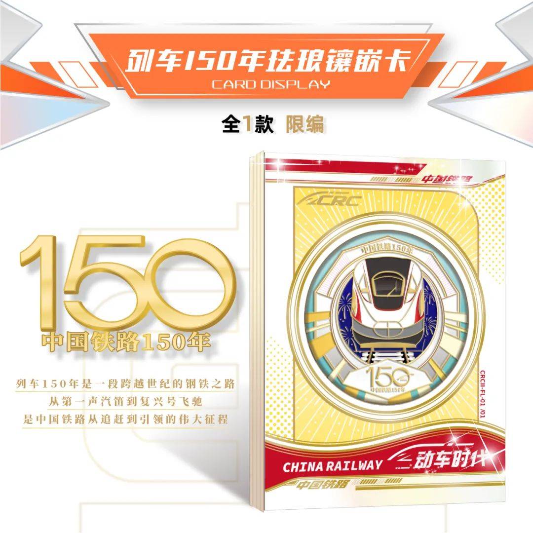 动车时代限量珍藏卡火车迷的宝藏卡牌！CQ9电子游戏新品上市｜中国铁路-